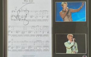 David Bowie Blue Jean signed sheet music to be auctioned