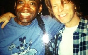 Drummer Dennis Davis and David Bowie together in New York in 2000