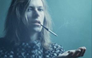 David Bowie with cigarette holder