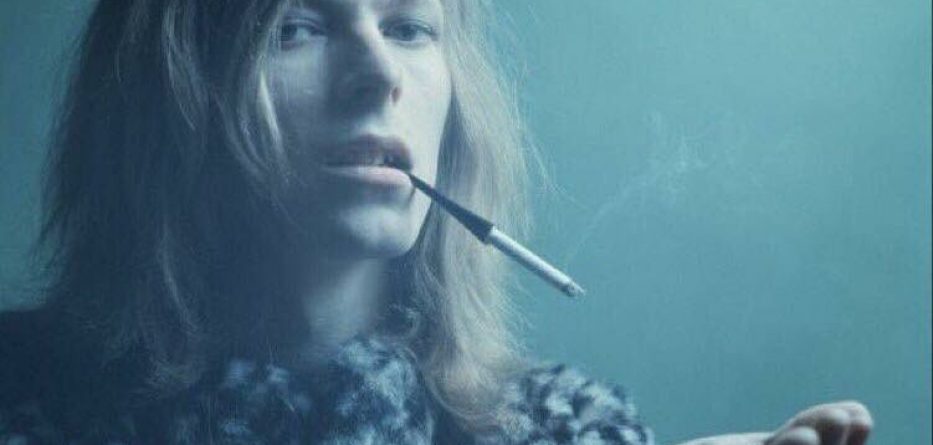 David Bowie with cigarette holder