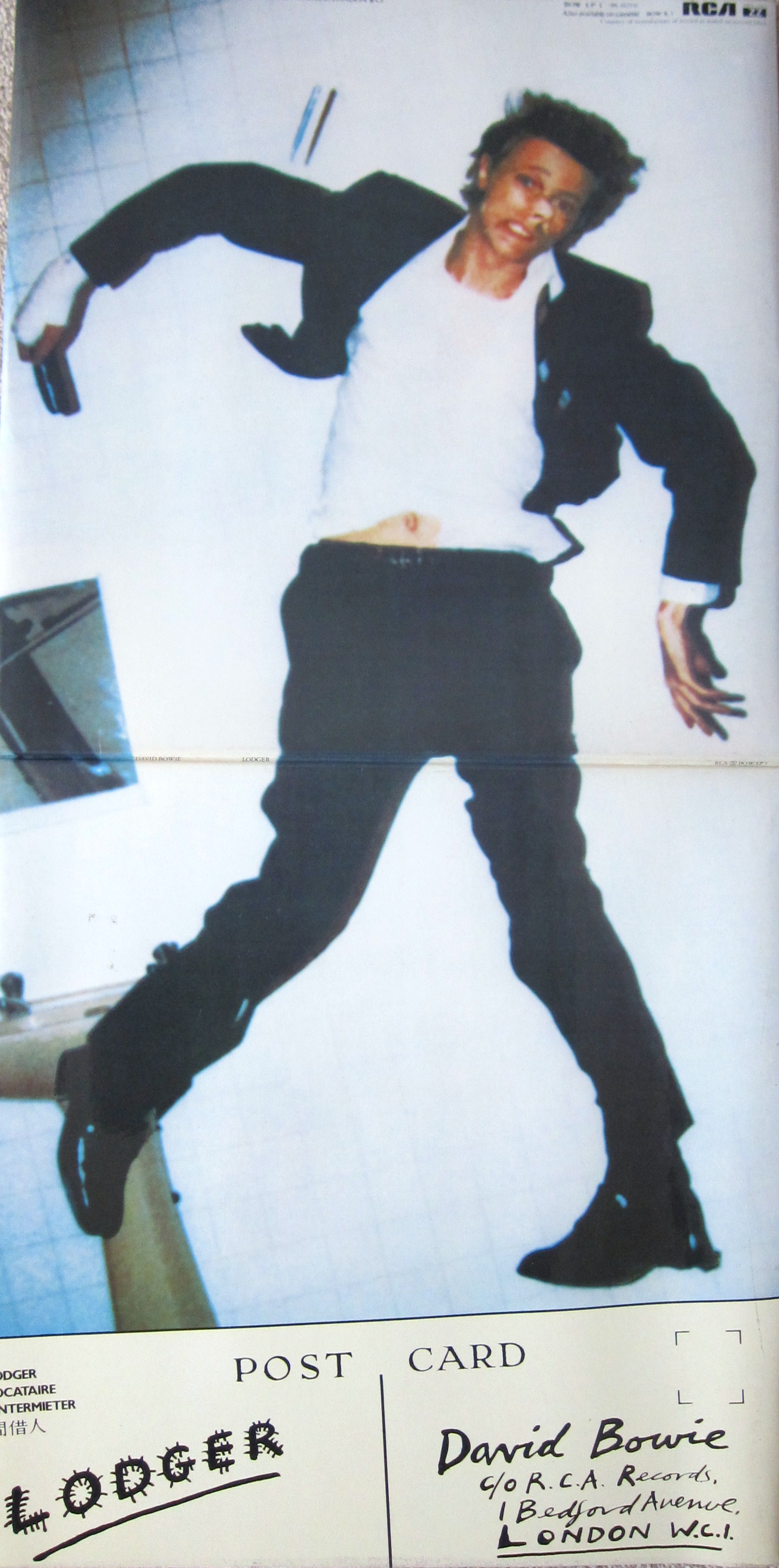 David Bowie Lodger album gatefold cover