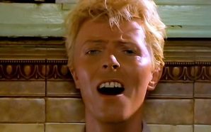 David Bowie in the David Mallet directed video for Let's Dance