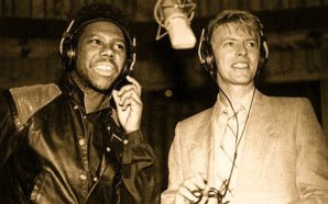 Nile Rodgers & David Bowie in the studio 1983